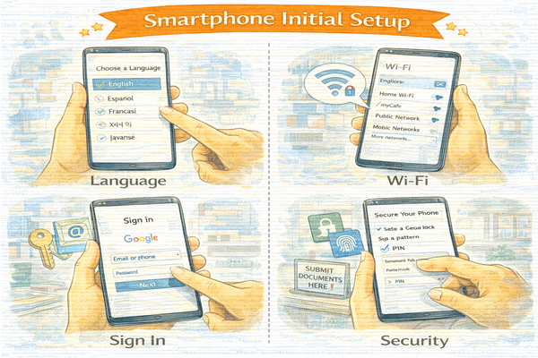 스마트폰 초기 설정