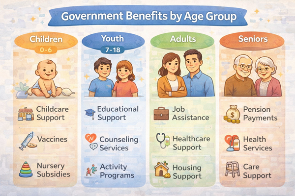연령별 정부 혜택