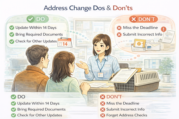 주민등록 주소 변경 주의사항을 나타내는 ai이미지