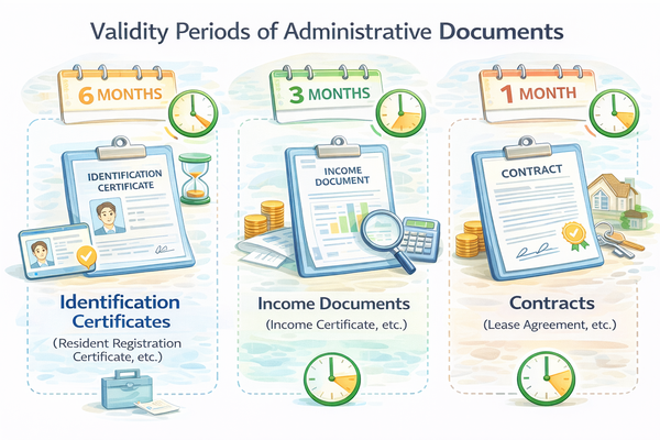 행정 서류 유효기간 기준